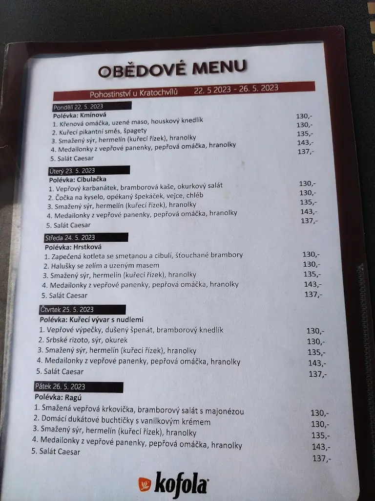 Menu_Pohostinství U Kratochvílů_Holešov_image_4