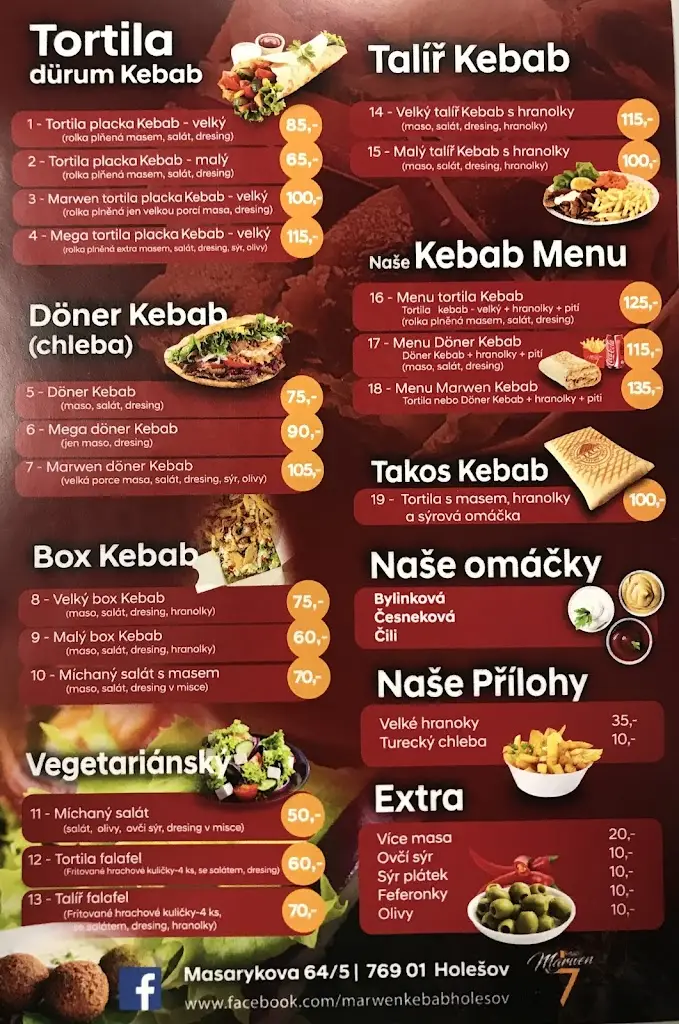 Menu_Marwen Kebab Holešov_Holešov_image_2