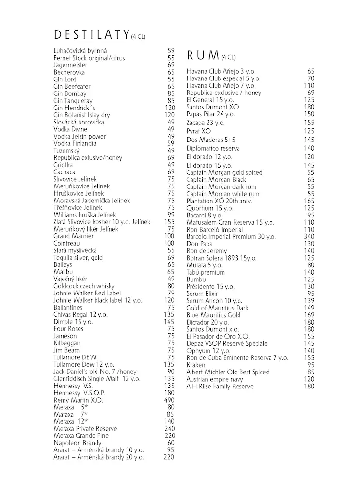 Menu_Racek restaurant_Luhačovice_image_1