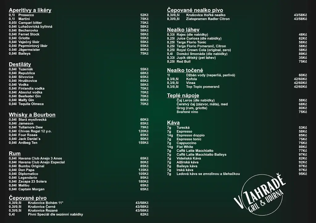 Menu_V Zahradě Gril&Udírna_Luhačovice_image_2