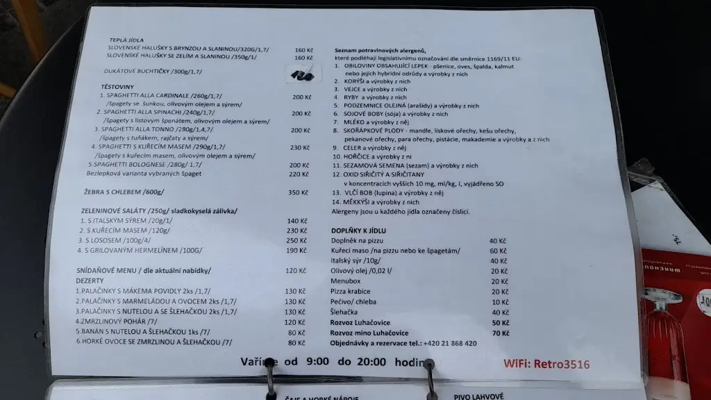Menu_Pizzerie Retro_Luhačovice_image_3