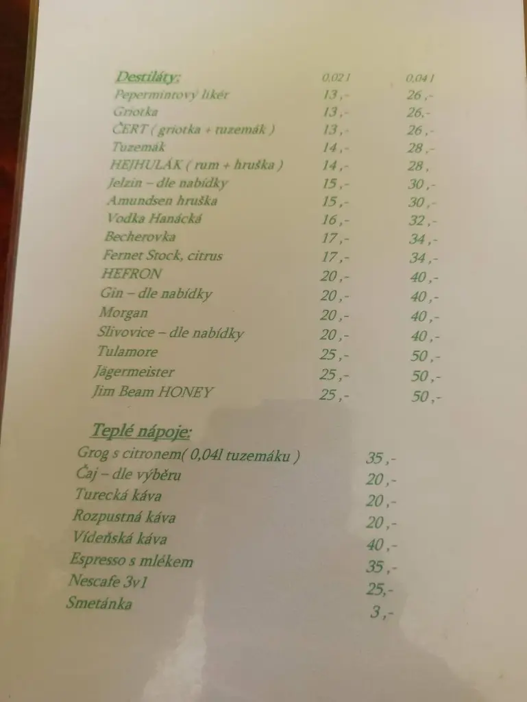 Menu_Hospůdka Na hřišti_Suchdol nad Lužnicí_image_1