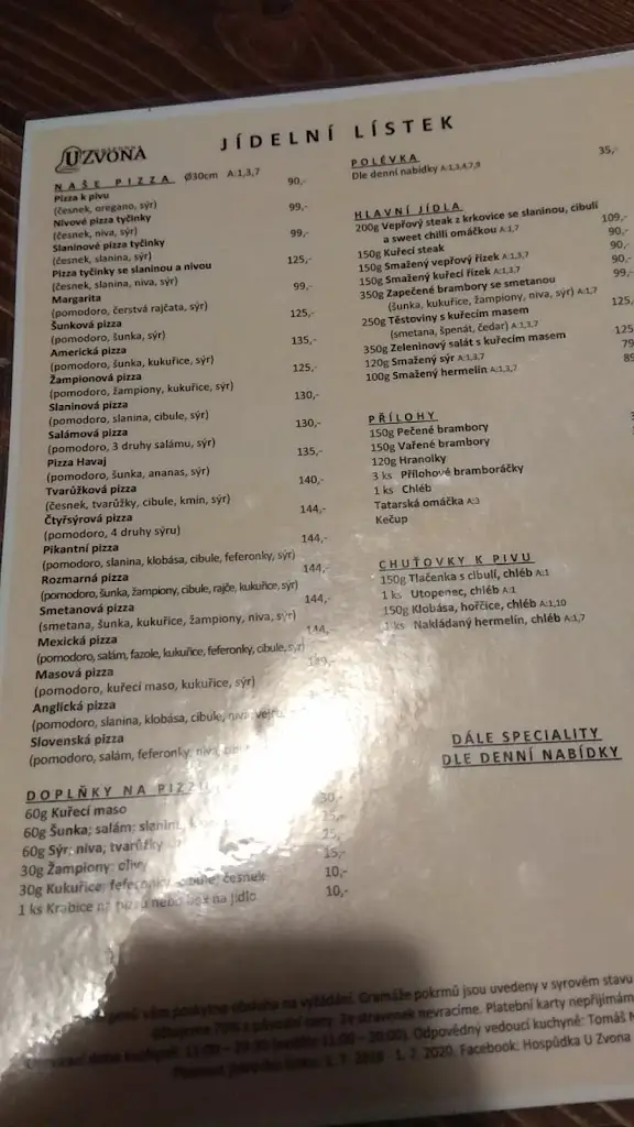 Menu_Hospůdka U Zvona_Otrokovice_image_2