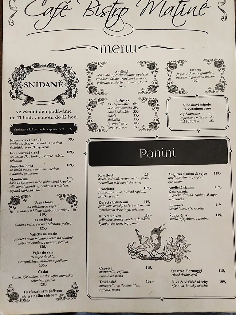 Menu_Café Bistro Matiné_Okres Kroměříž_image_2