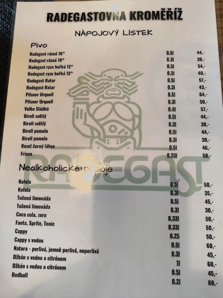 Menu_RADEGASTOVNA KROMĚŘÍŽ_Okres Kroměříž_immagine_1