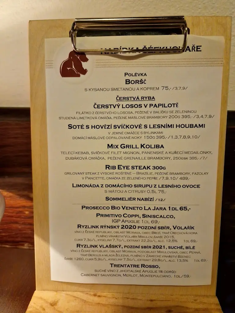 Menu_Koliba U Černého medvěda_Okres Zlín_image_3