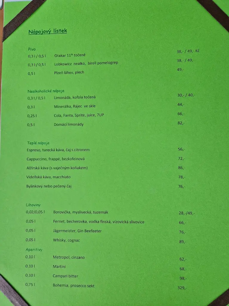 Menu_Restaurace a penzion Na Pinduli_Okres Zlín_image_1