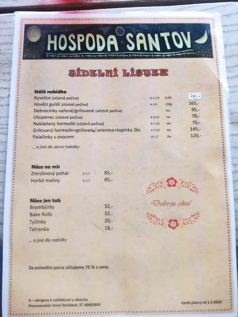 Menu_Hospoda Santov_Valašská Bystřice_image_1