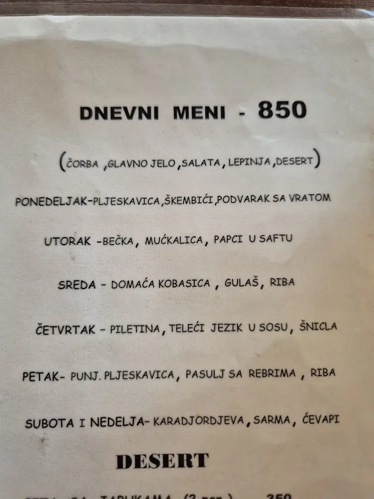 Menu_Ресторан Мића_Šumice_image_3