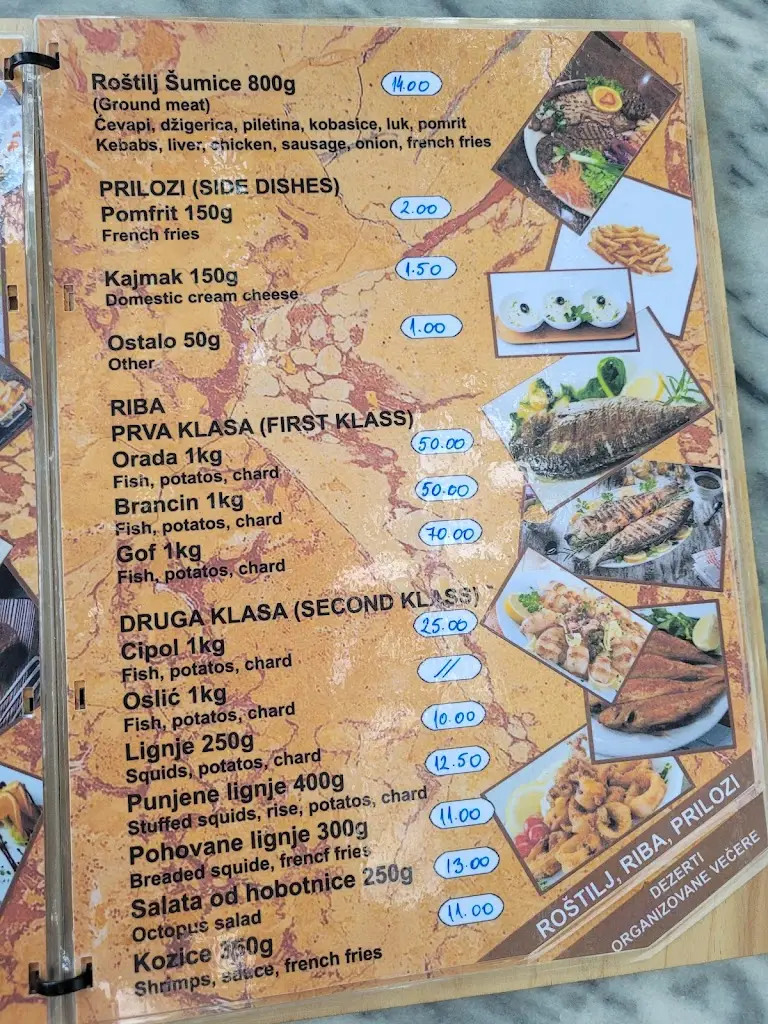 Menu_Restoran Šumice_Šumice_immagine_1