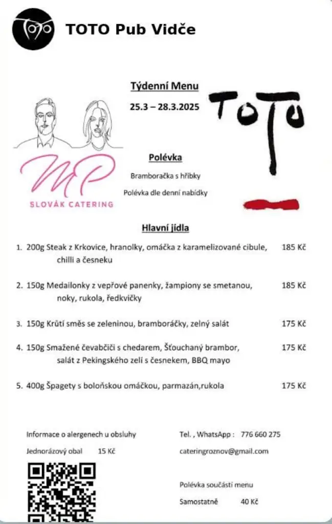 Menu_Toto Pub Vidče_Vidče_image_1