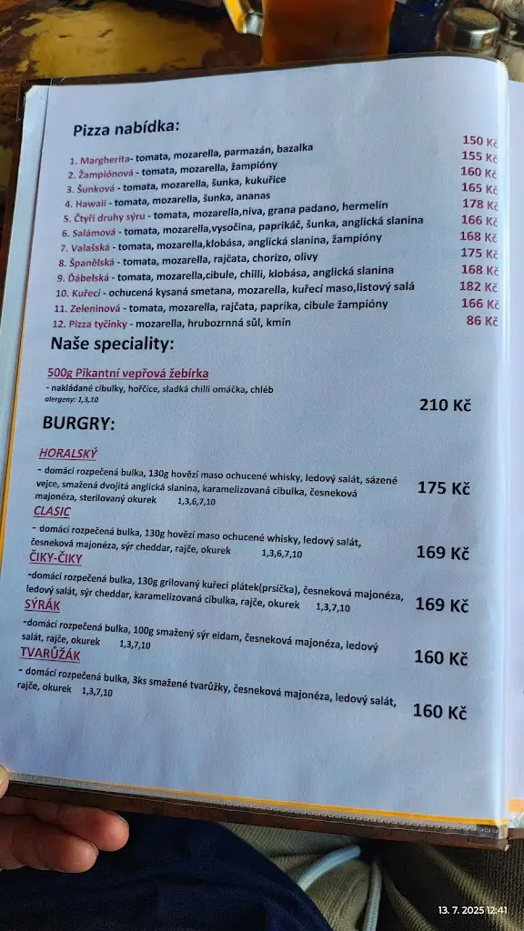 Menu_Restaurace Polanečka_Valašská Polanka_immagine_1