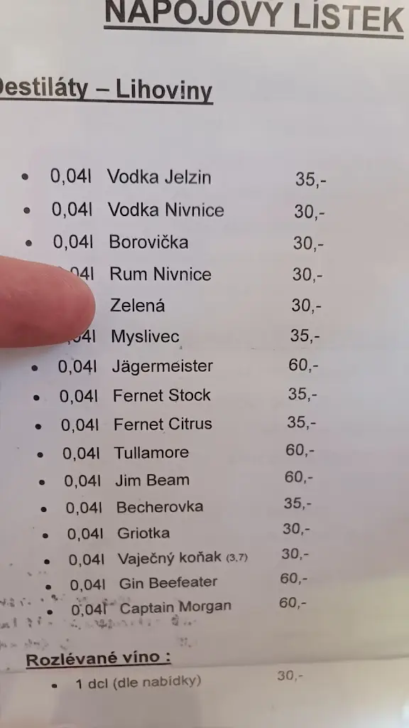 Menu_Vega Centrum_Velehrad_image_1