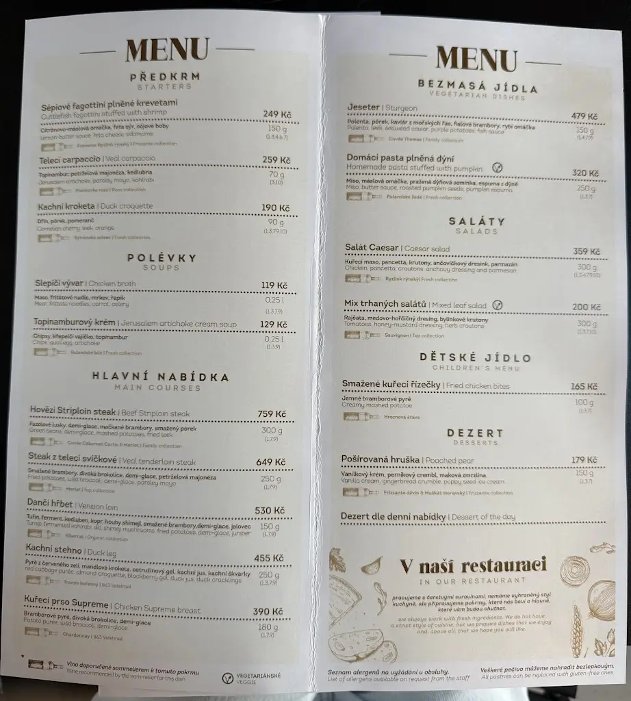 Menu_Velehradské vinice_Velehrad_image_1
