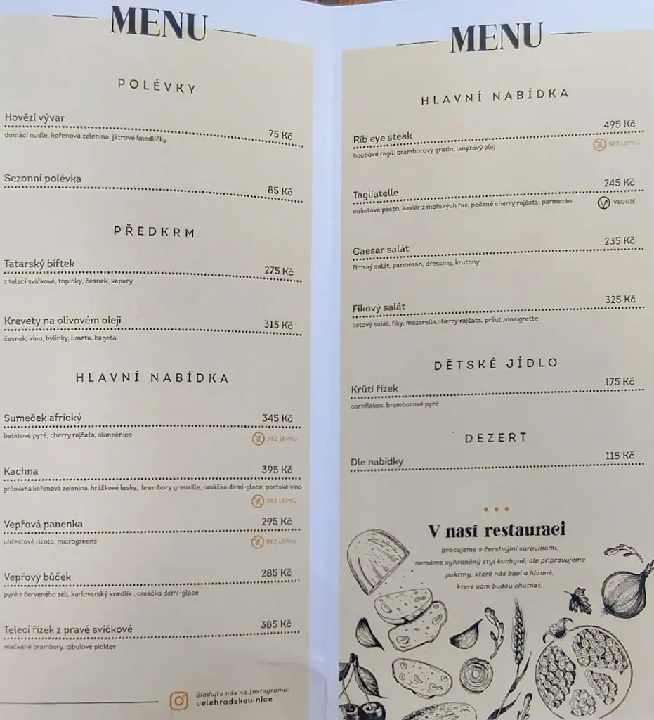 Menu_Velehradské vinice_Velehrad_image_2