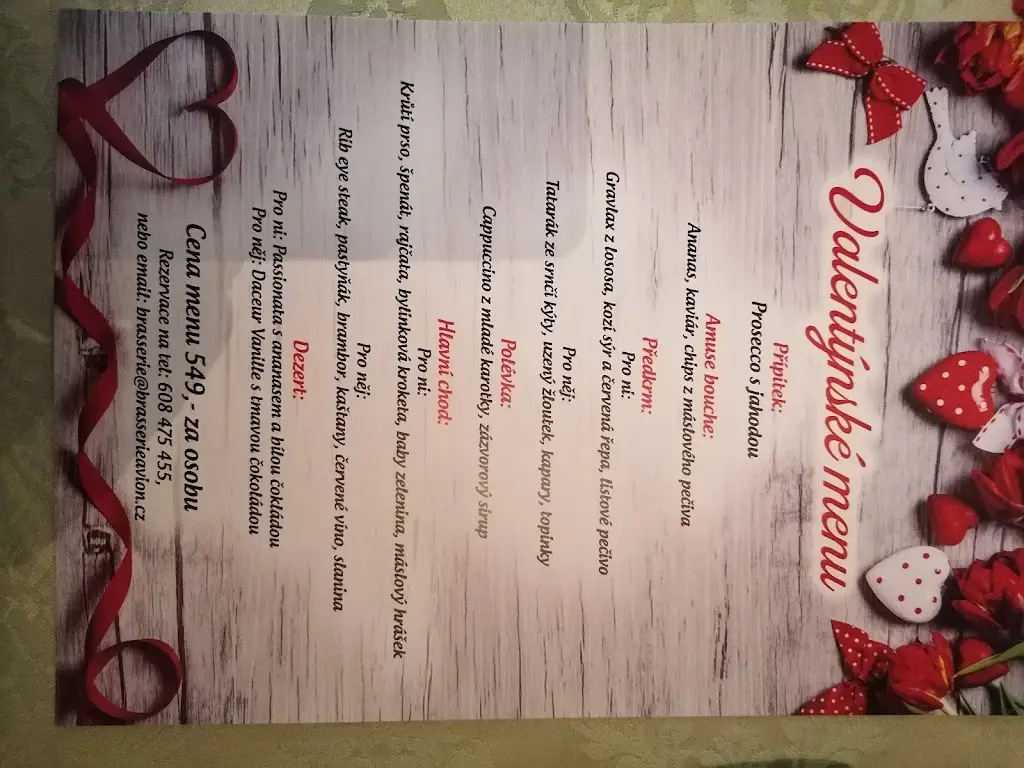 Menu_Brasserie Avion by Tajgr's_Rožnov pod Radhoštěm_image_1