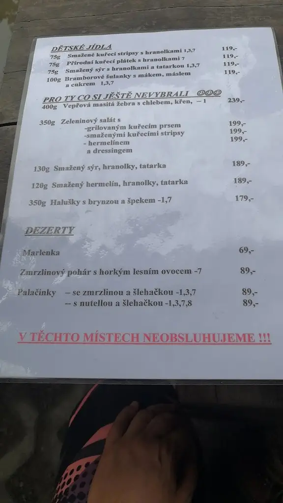 Menu_Hospůdka U Jasana_Rožnov pod Radhoštěm_image_1