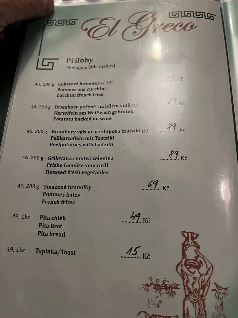 Menu_Řecká Restaurace El Greco_Rožnov pod Radhoštěm_image_1
