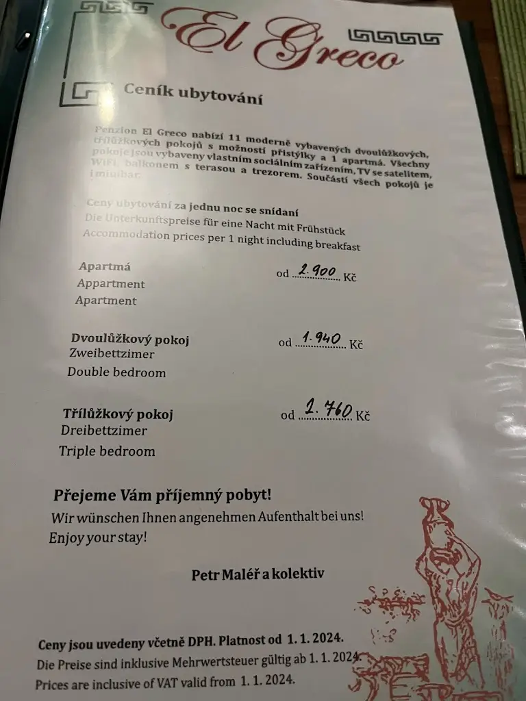 Menu_Řecká Restaurace El Greco_Rožnov pod Radhoštěm_image_2