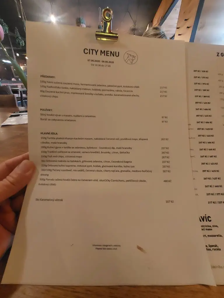 Menu_CityClub & Restaurant & Bowling_Rožnov pod Radhoštěm_image_2