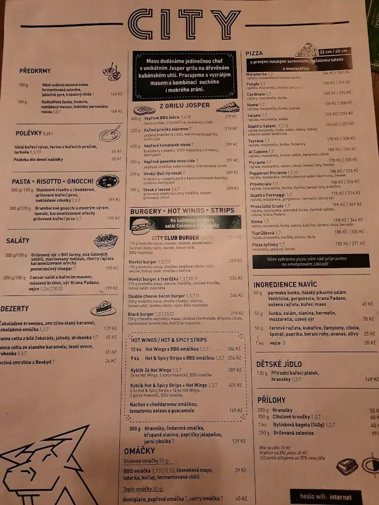 Menu_CityClub & Restaurant & Bowling_Rožnov pod Radhoštěm_image_4