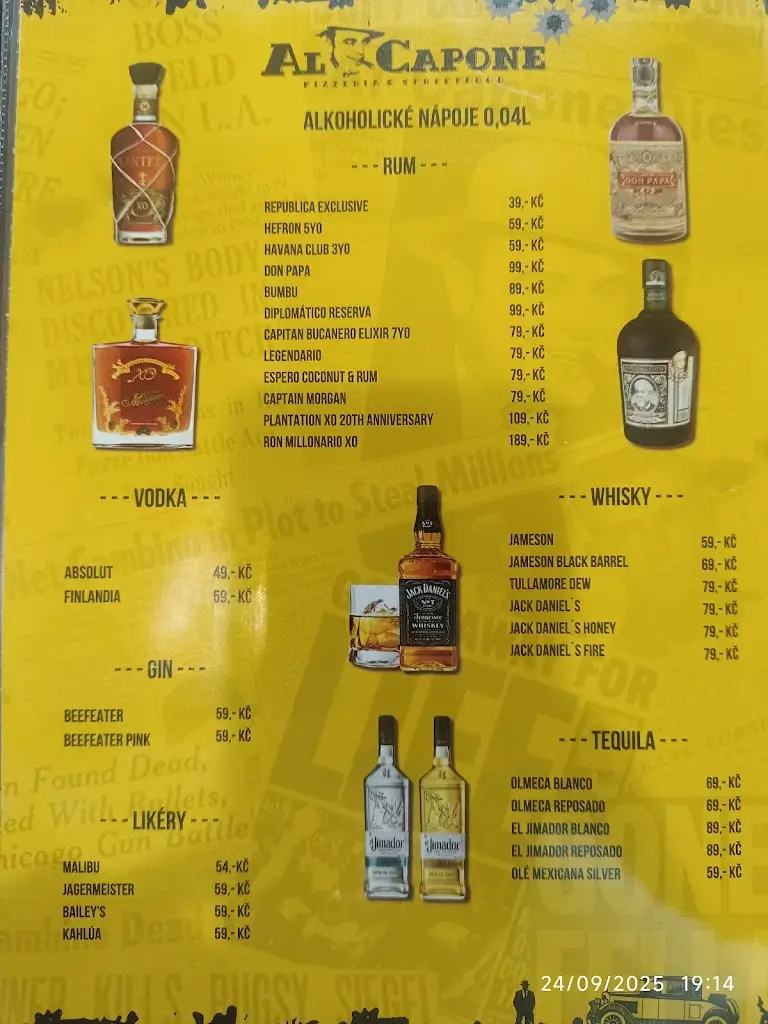 Menu_AlCapone Pizzerie_Rožnov pod Radhoštěm_immagine_3