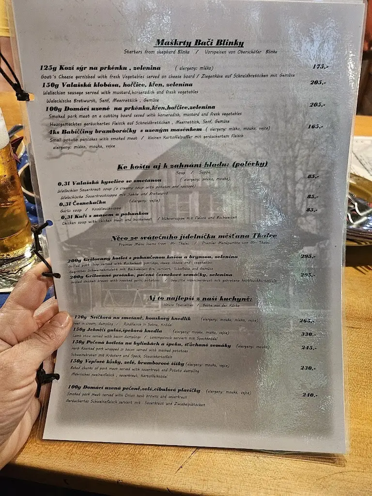 Menu_Hostinec U Vašků_Rožnov pod Radhoštěm_image_1