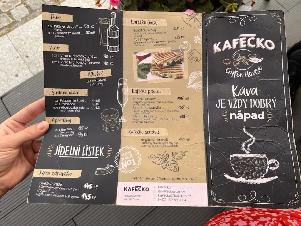Menu_Kaféčko_Rožnov pod Radhoštěm_image_1