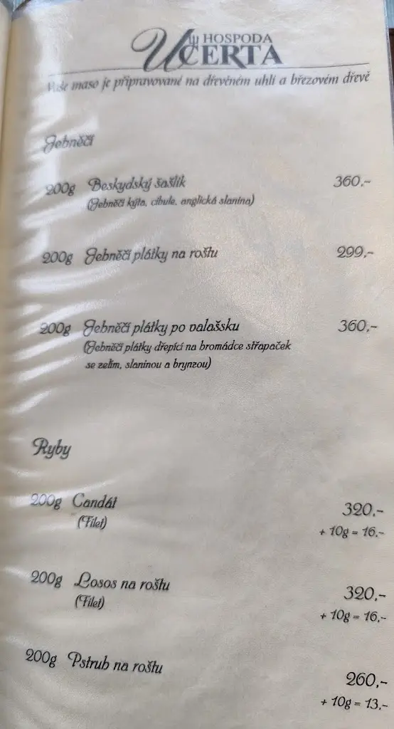 Menu_Hospoda u Čerta_Okres Vsetín_image_1