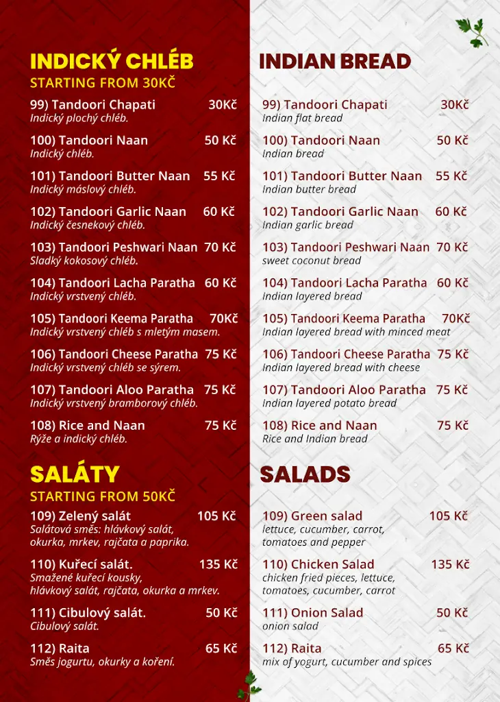 Menu_Yak & yéti Nepálská a Indická resturace_Okres Vsetín_image_4