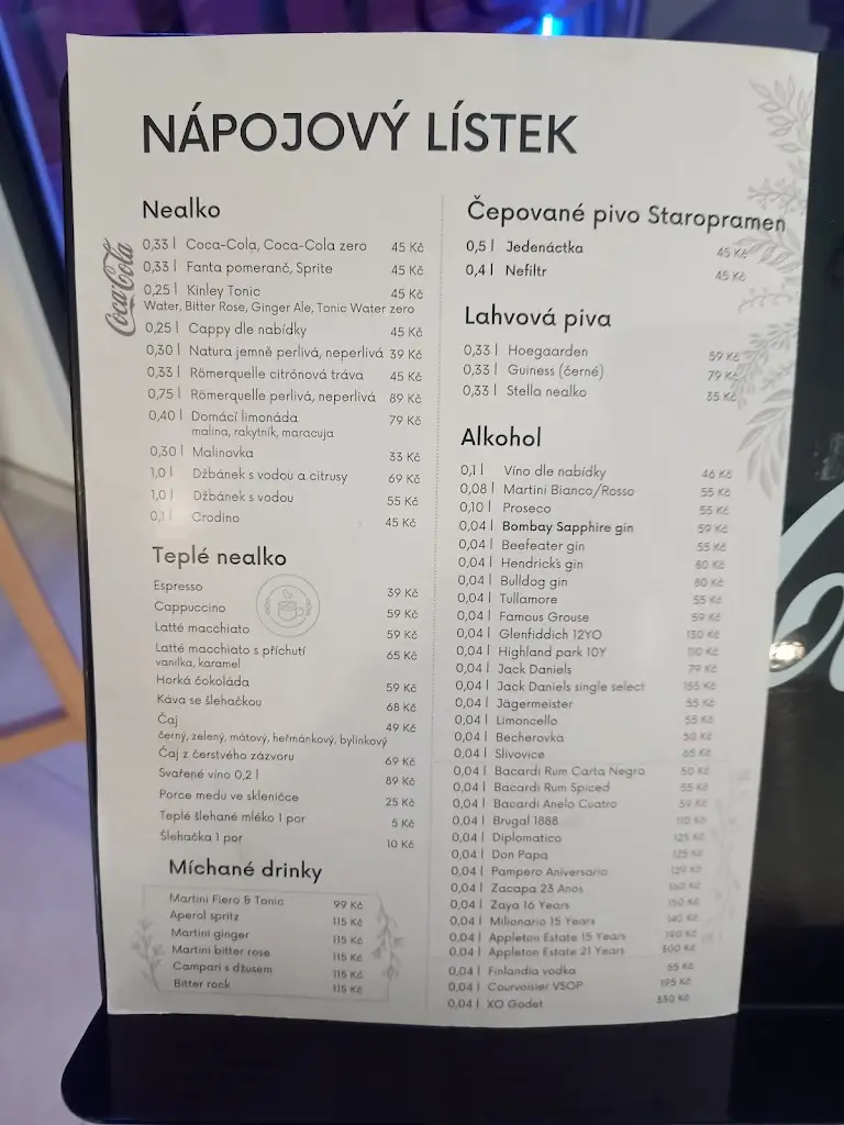 Menu_Restaurace & Bowling Smetanova_Okres Vsetín_image_1