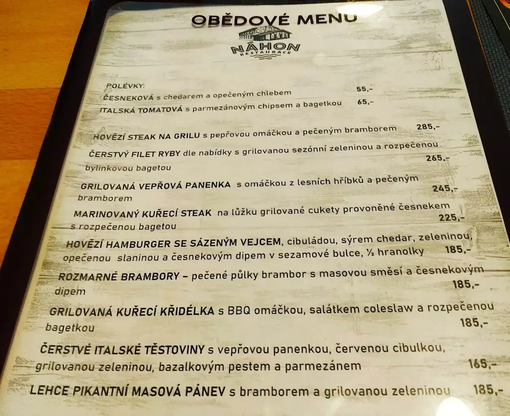 Menu_Restaurace Náhon_Okres Vsetín_image_1