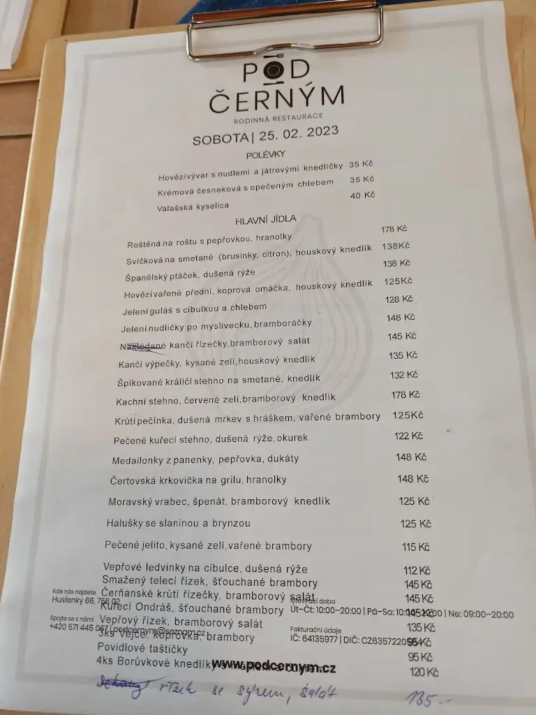 Menu_Restaurace Pod Černým_Okres Vsetín_image_3