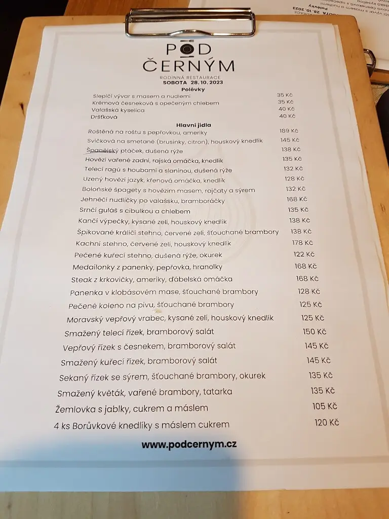 Menu_Restaurace Pod Černým_Okres Vsetín_image_4