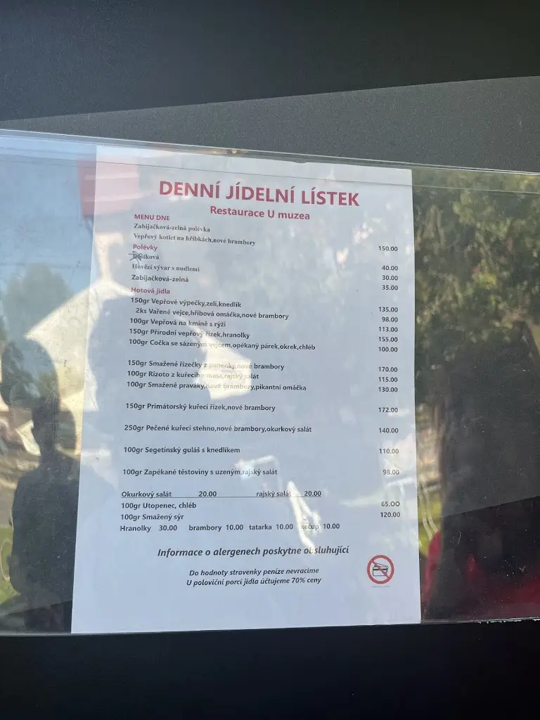 Menu_Restaurace U muzea_Velké Karlovice_image_1
