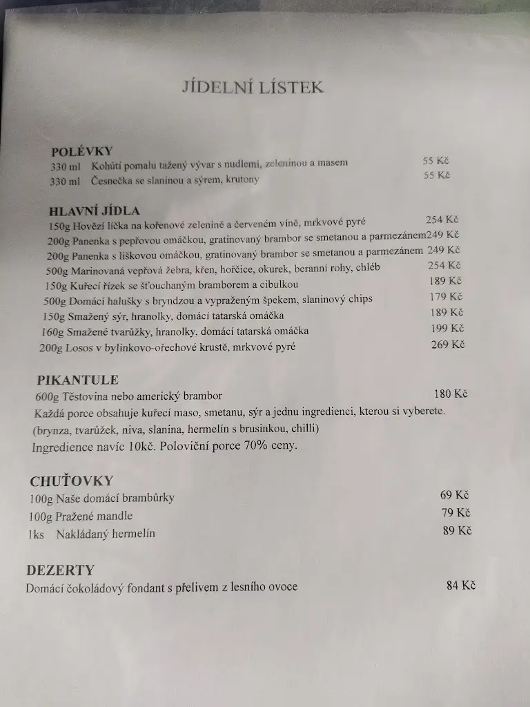 Menu_U Kohúta_Uherský Brod_image_2