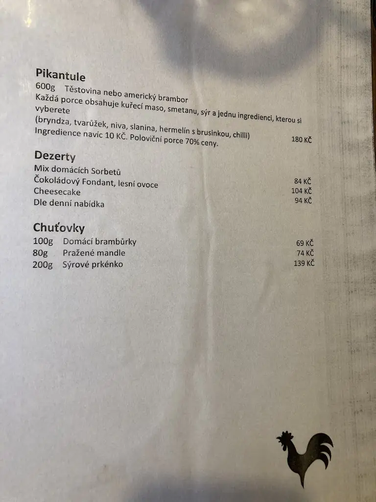 Menu_U Kohúta_Uherský Brod_image_3