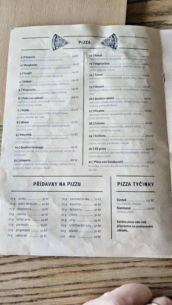 Menu_KD Pub_Uherský Brod_immagine_2