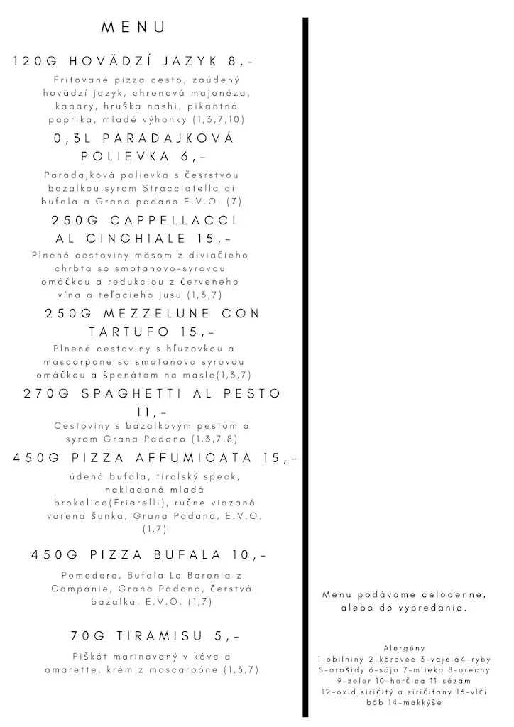 Menu_Bistro Gallo_Trnava_image_1