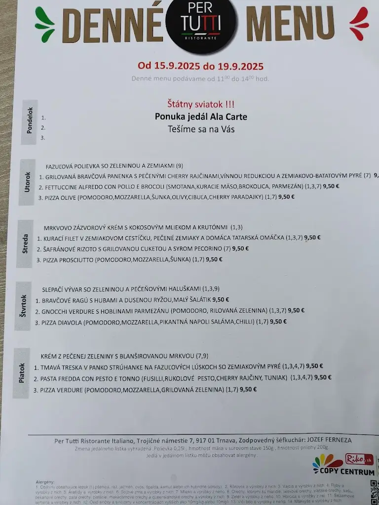 Menu_Per Tutti Ristorante_Trnava_immagine_1