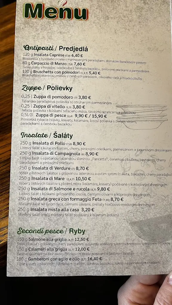 Menu_Ti Amo_Trnava_image_1