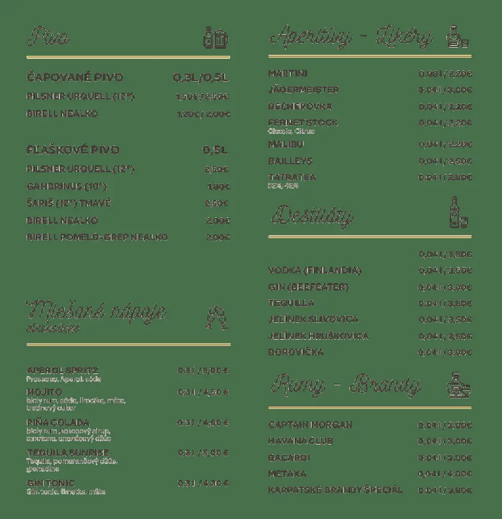 Menu_CLINIC CAFE & RESTAURANT_Trnava_image_1