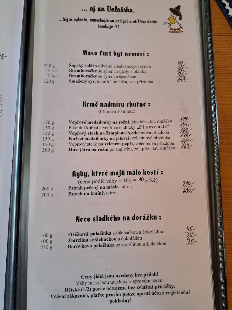 Menu_At Pelican roadhouse_Zašová_image_3