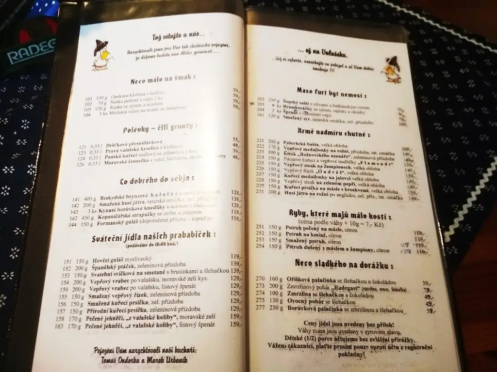 Menu_At Pelican roadhouse_Zašová_image_4