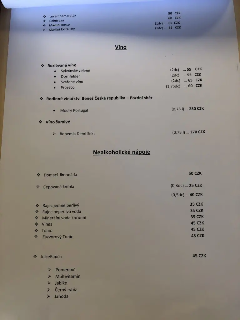 Menu_HALA bar&restaurace_Zubří_image_1