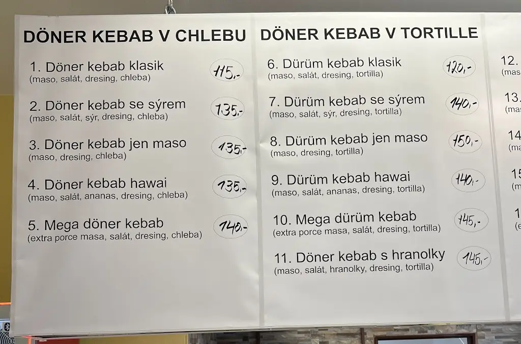 Menu_Kari Kebab_Zubří_immagine_1