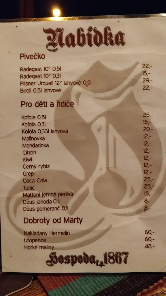 Menu_Hospoda L.P. 1867_Vizovice_image_2