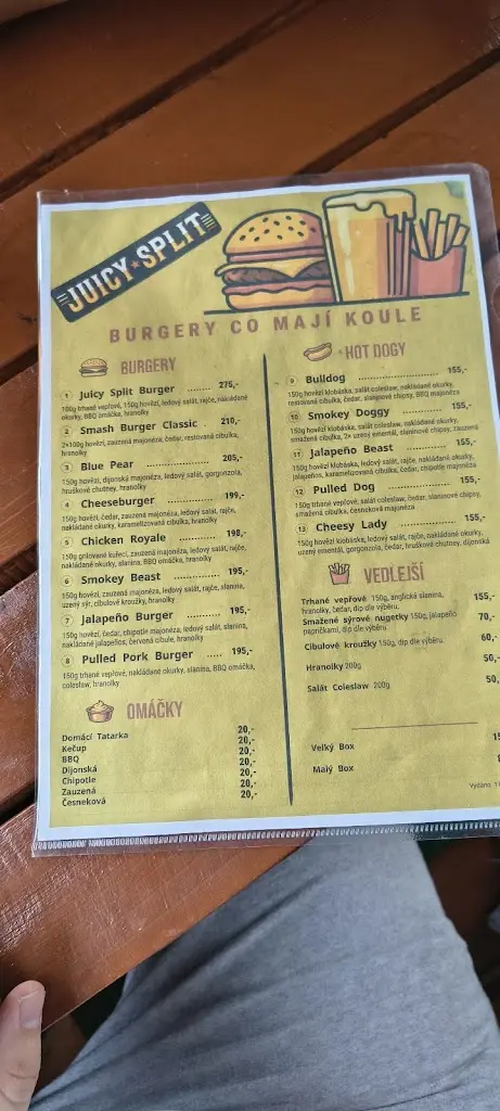 Menu_Juicy Split_Valašské Meziříčí_immagine_1