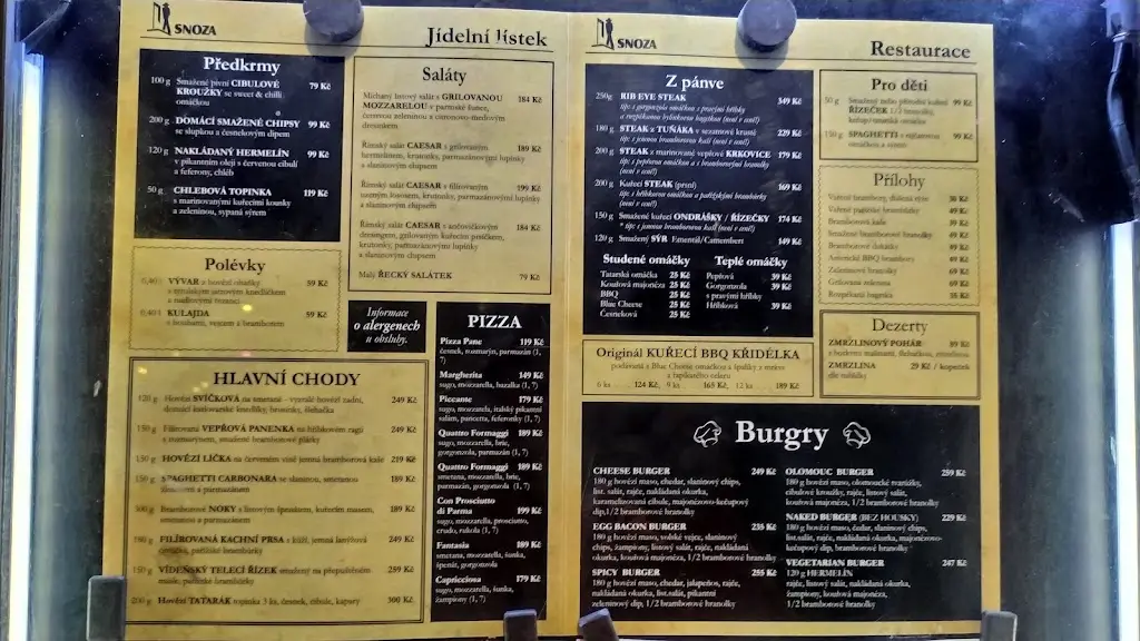 Menu_Restaurace SNOZA_Valašské Meziříčí_image_1