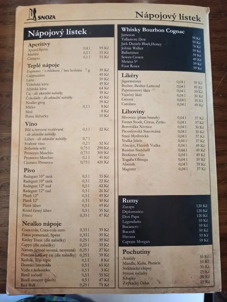 Menu_Restaurace SNOZA_Valašské Meziříčí_image_2